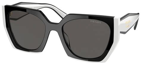 white and black Prada sunglasses